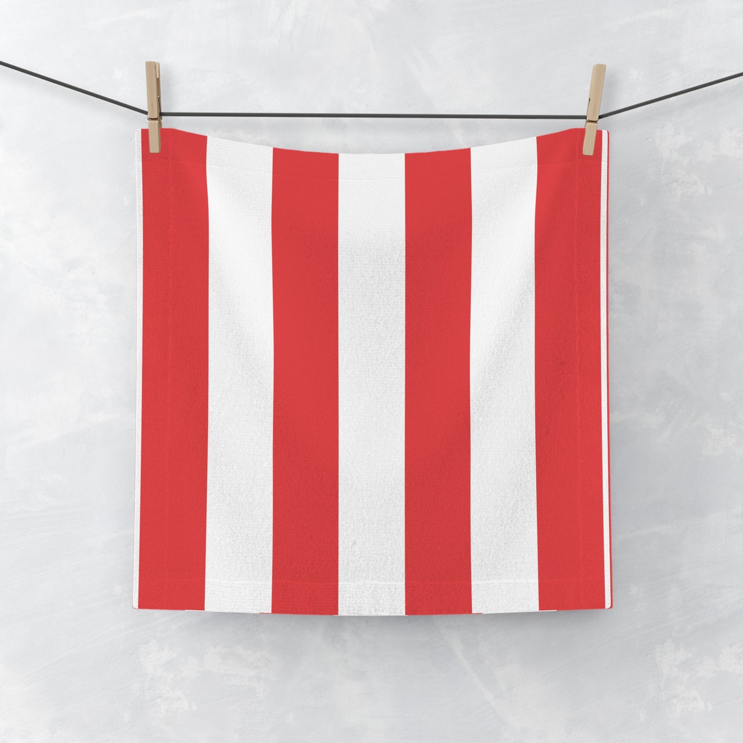 Blood Red Face Towel