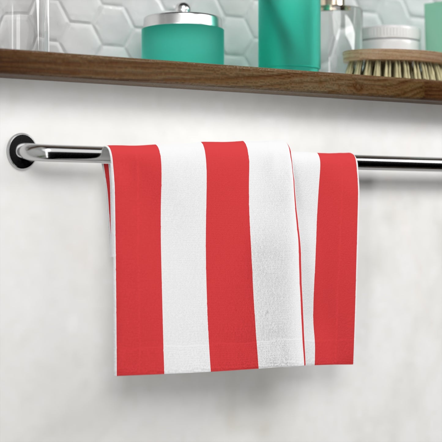 Blood Red Face Towel