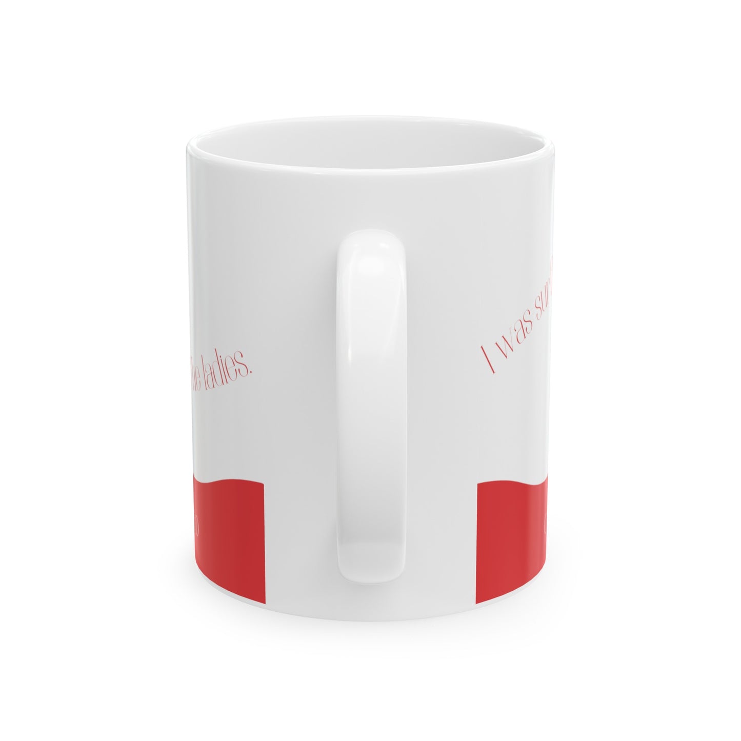 Crimson Wave 11 oz Ceramic Mug