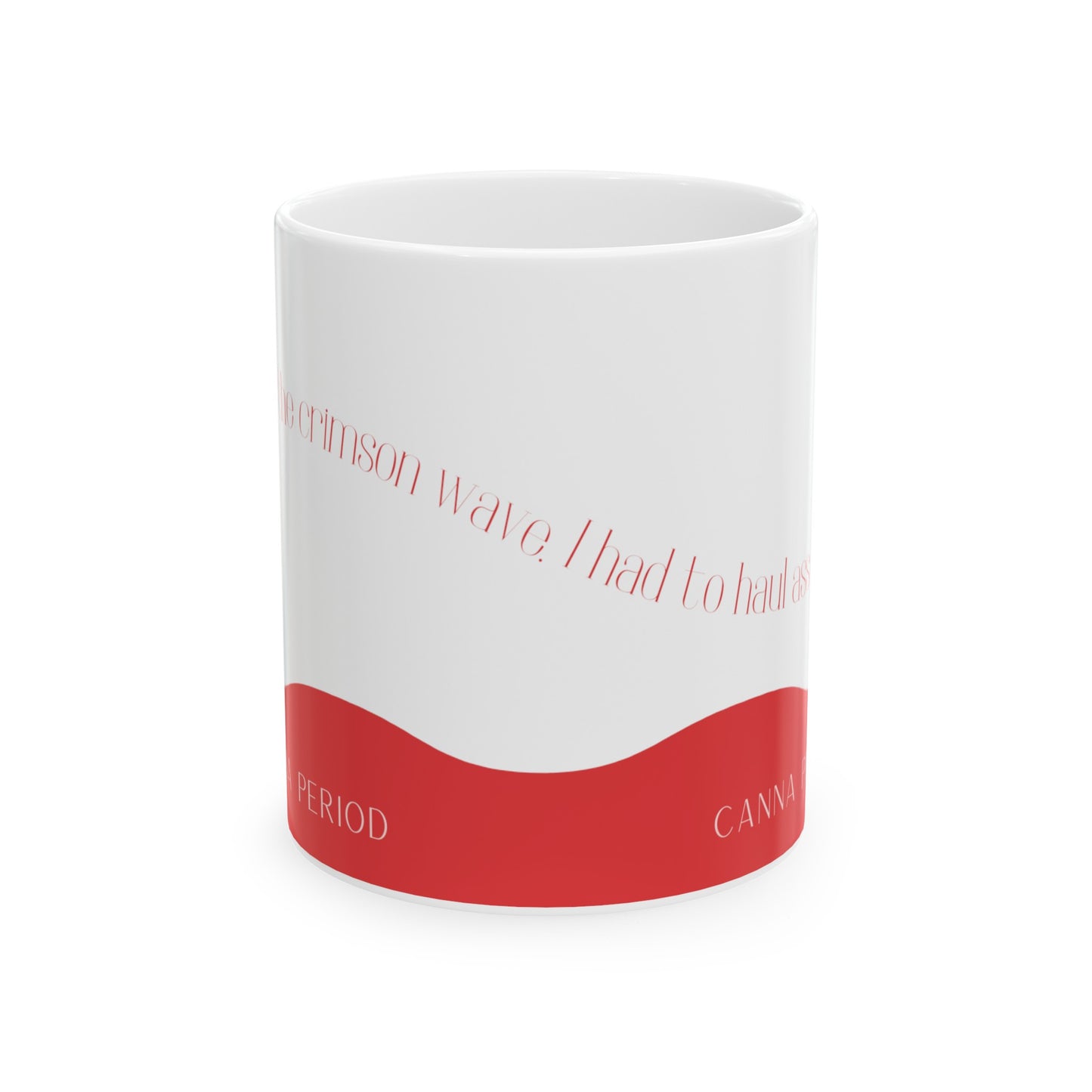 Crimson Wave 11 oz Ceramic Mug