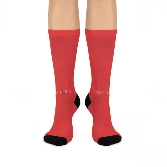 Blood Red Cozy Socks